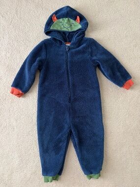 Kite fleece snuggle suit 2T or 92cm